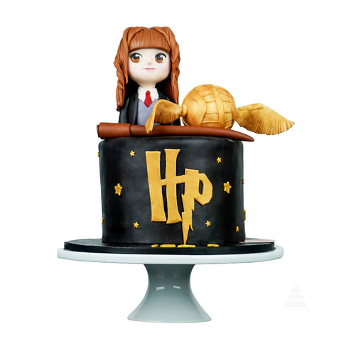 Pastel Hermione y Snitch Dorada