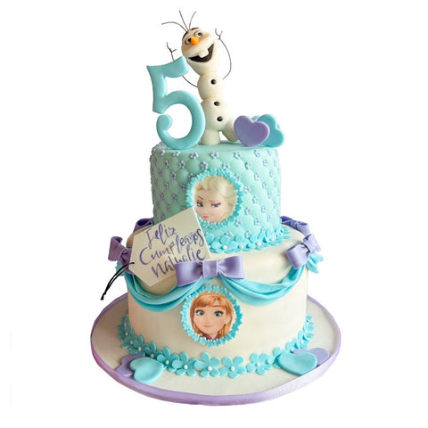Frozen Cake, pastel decorado de la película