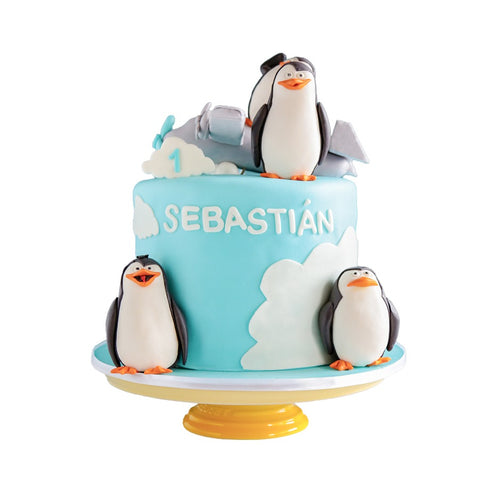 Pastel “Bonitos y Gorditos” – Pastel Pingüinos de Madagascar