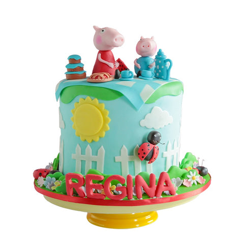 Peppa Picnic Cake - Pastel de Peppa Pig