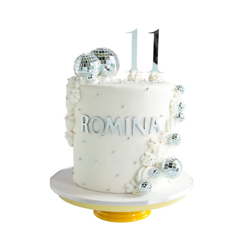 White Party Cake - Pastel de Fiesta Disco
