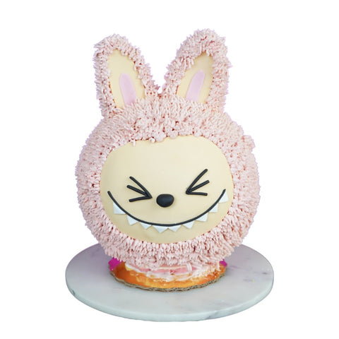 Pink Labubu Cake - Pastel de Labubu Rosa