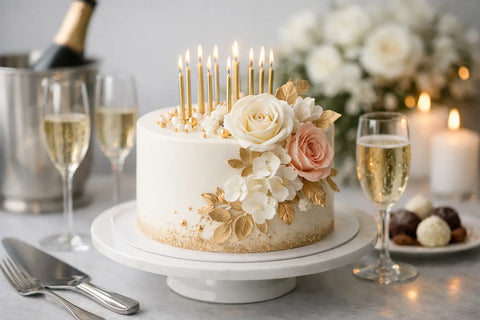 Pastel para cumpleaños adulto elegante: ideas