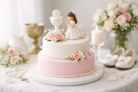 Pastel de primera comunión para niña: ideas