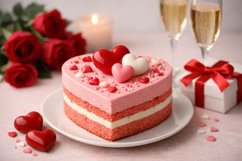 Pastel de San Valentín que sí sorprende