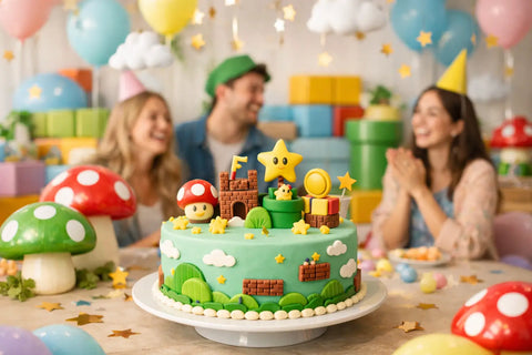 Pastel Mario Bros para cumpleaños con estilo