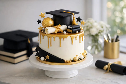Pastel graduación personalizado con estilo