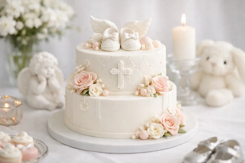 Pastel de bautizo elegante: ideas que sí lucen