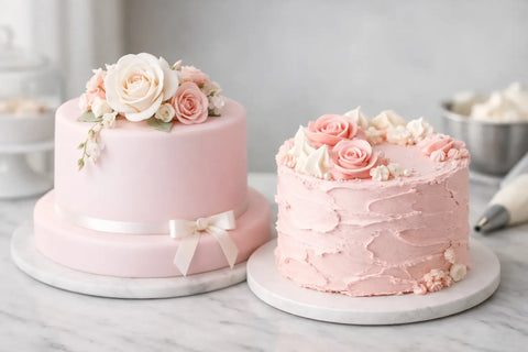 Pastel fondant vs buttercream: cuál elegir