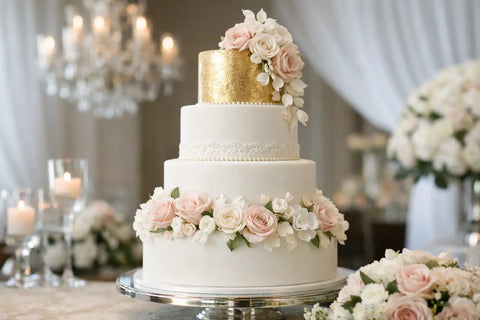 Ejemplo de pastel de boda de lujo