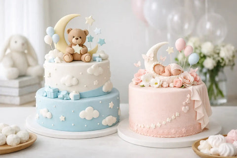 Guía para pastel de baby shower con estilo