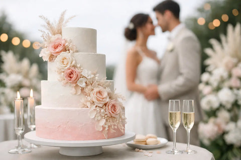 Tendencias pasteles de boda 2026