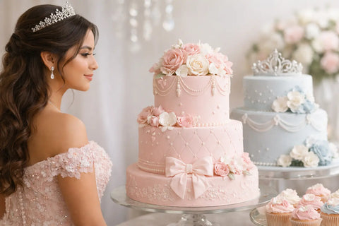 Guía pastel para quinceañera moderna