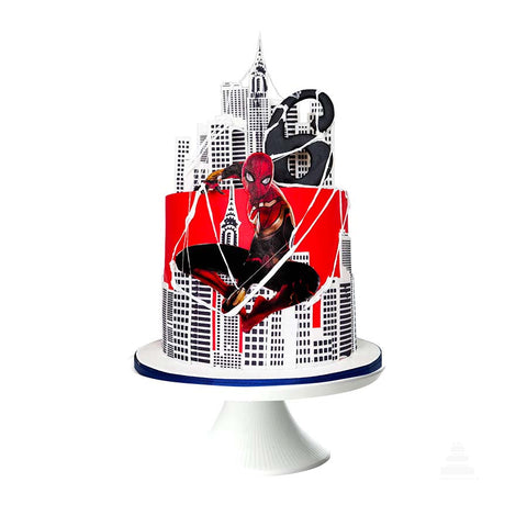 Pastel de Spiderman en CDMX