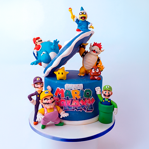 Pastel de Mario Bros en CDMX