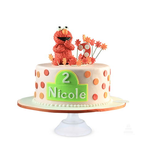 Elmo Cake, pastel decorado de Elmo