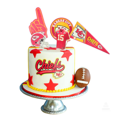 Pastel Kansas City Chiefs football americano