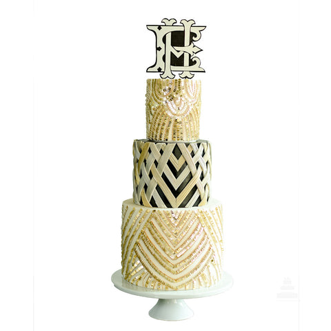 Pastel Tejido Dorado - Golden Woven Cake