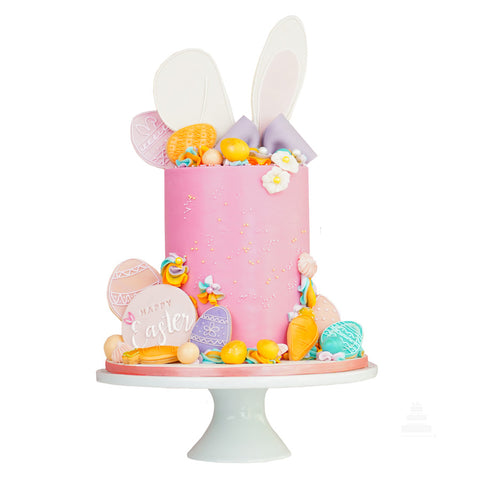 Pastel Rosa del Conejo de Pascua, Pink Easter Bunny Cake