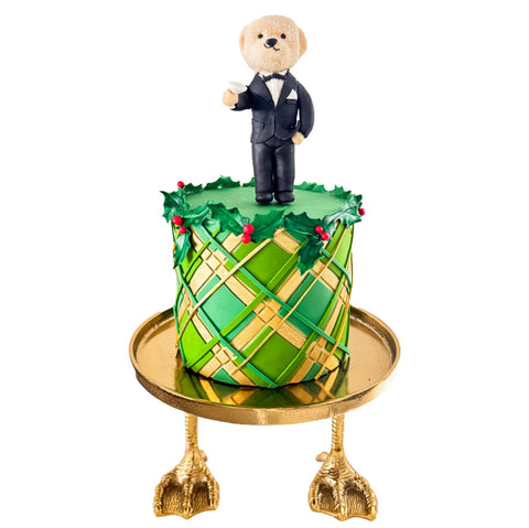 The Holiday Gentleman Bear – Holiday Collection, Pastel Verde con Oso en Smoking