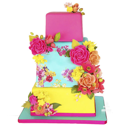 Betsey Johnson Cake, pastel con decorado colorido brillante