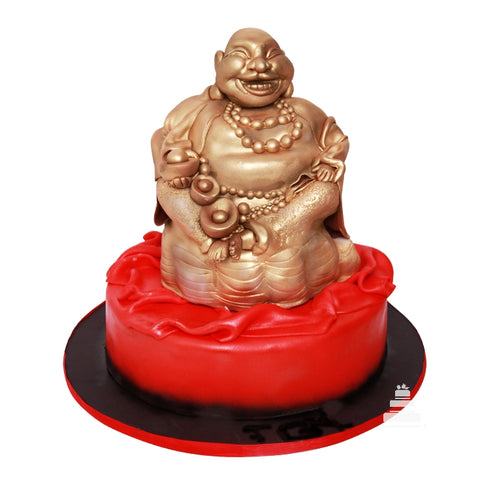 Budha, pastel en 3D con diseño oriental