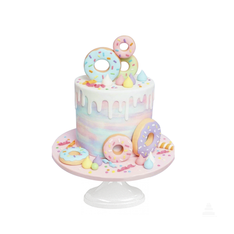 DONUT SURPRISE, pastel de cumpleaños con donas comestibles