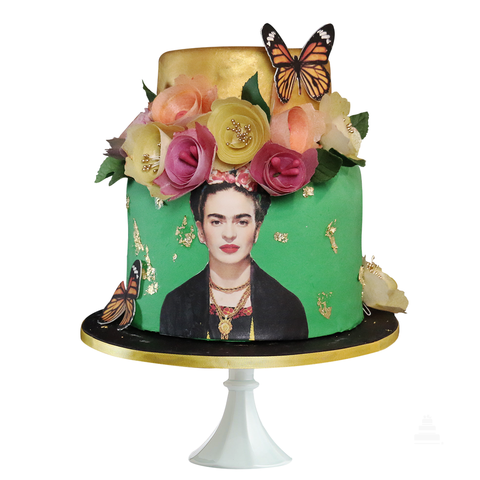 Frida Cake, pastel decorado al estilo de la pintora