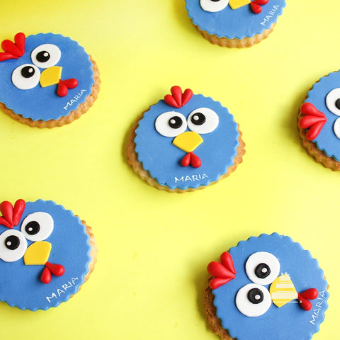 Galletas gallinita pintadita, docena de galletas decoradas