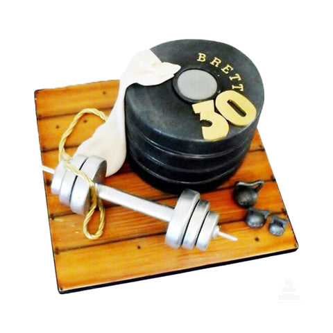 Dumbbells Cake, pastel con pesas para quien gusta del gym