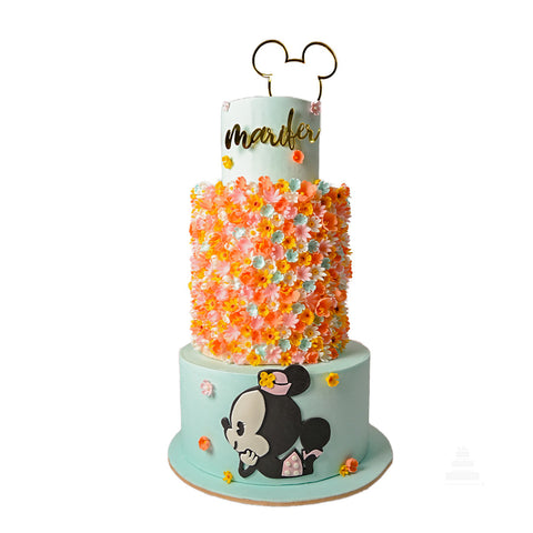 Baby Minnie Mouse cake, pastel de baby Minnie Mouse