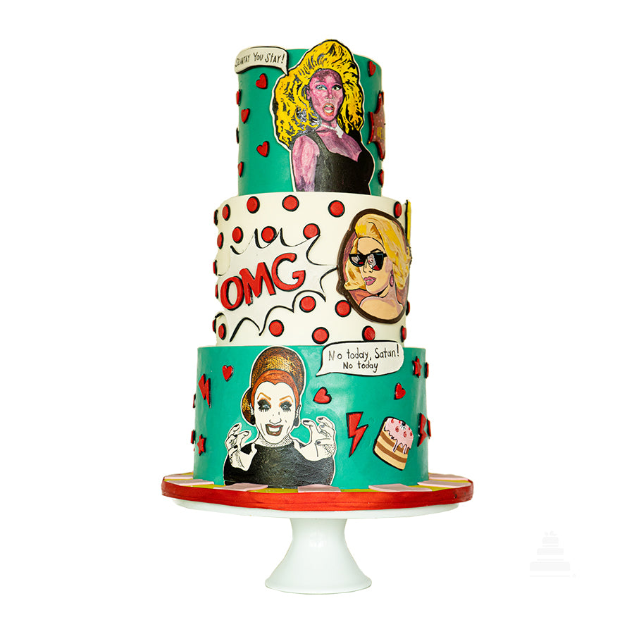 RuPaul's Drag Cake, pastel decorado – L Autrichienne