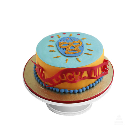 Lucha Libre Cake, Pastel decorado con tematica de lucha libre