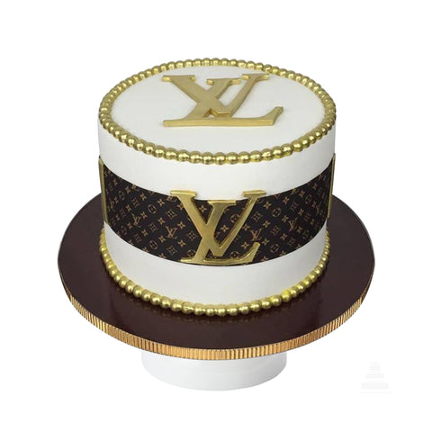 Pastel con el Logo de Louis Vuitton ideal como regalo