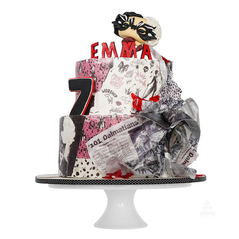 Cruella Newspaper Cake - Pastel de dos pisos