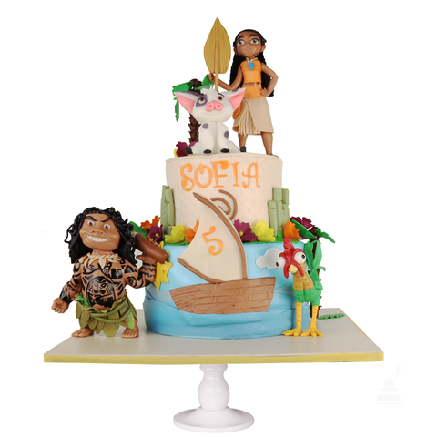 Moana Cake, Pastel con tematica de la pelicula de Moana