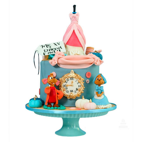 Cinderella Mice Cake, pastel con ratones de Cenicienta