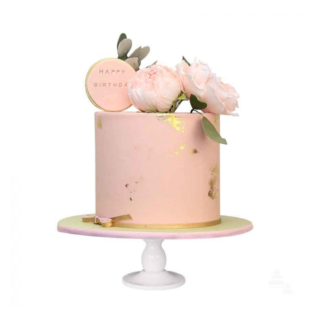 Pastel con Peonías de Azúcar para Mujer
