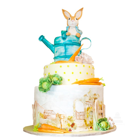 Peter Rabbit, pastel decorado de fondant