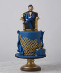 Pastel Día del Padre personalizado con figura en fondant CDMX