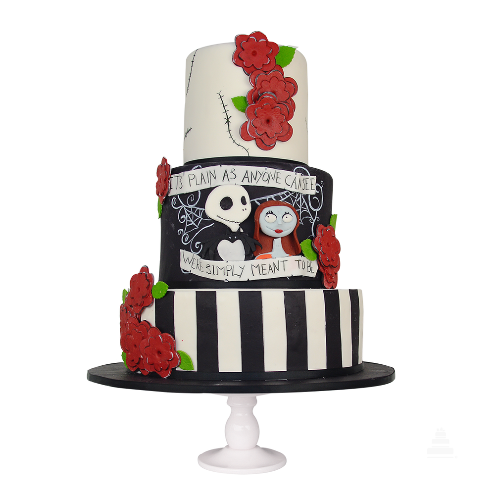 Pastel Jack and Sally Wedding de Boda Gótica