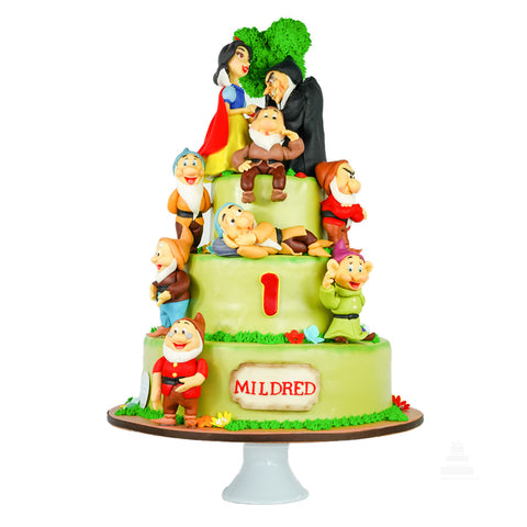 Snow White and the Seven Dwarfs Cake, pastel de Blanca Nieves