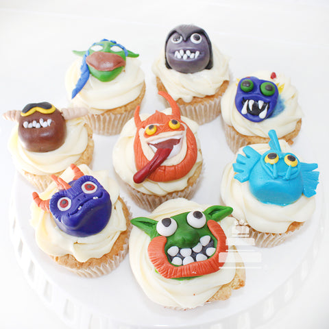 Skylanders cupcakes, docena decorada