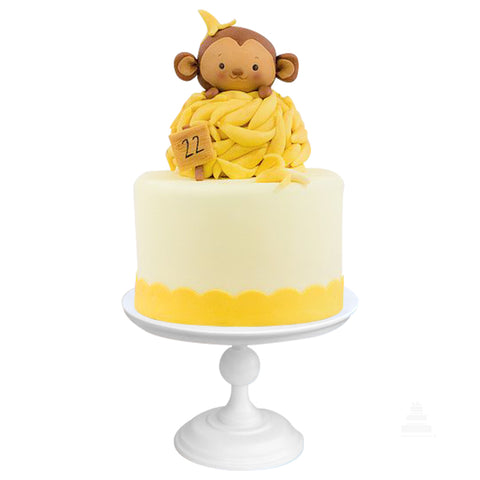 Bananas Baby Monkey, pastel con monito y bananas comestibles para cumpleaños