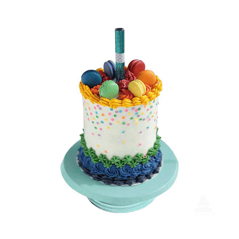 Pride Colors, pastel con macarrones de colores para cumpleaños