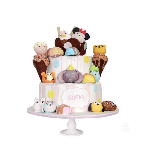 Dumbo Tsum, pasteles de personajes de Disney, tipo Tsum Tsum