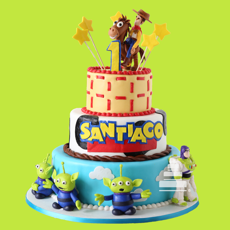 Toy Story Celebration, Pastel Decorado De Fondant 