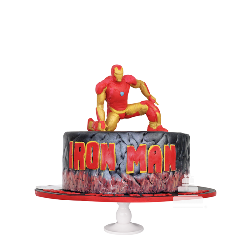 Ironman Cake, pastel decorado en fondant de marvel