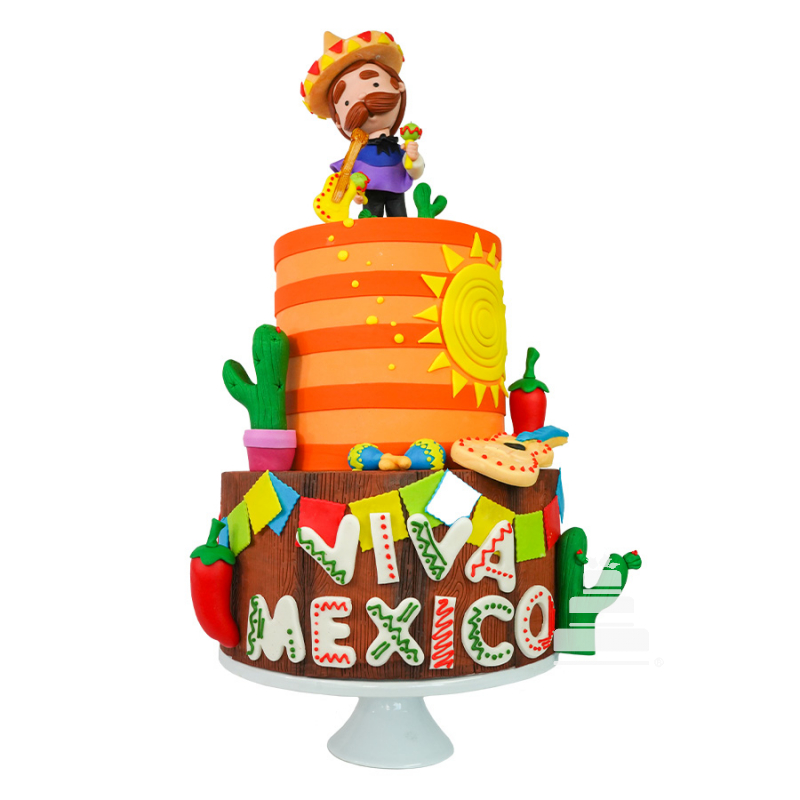 Pastel mexicano, charro mexicano de fiestas patrias