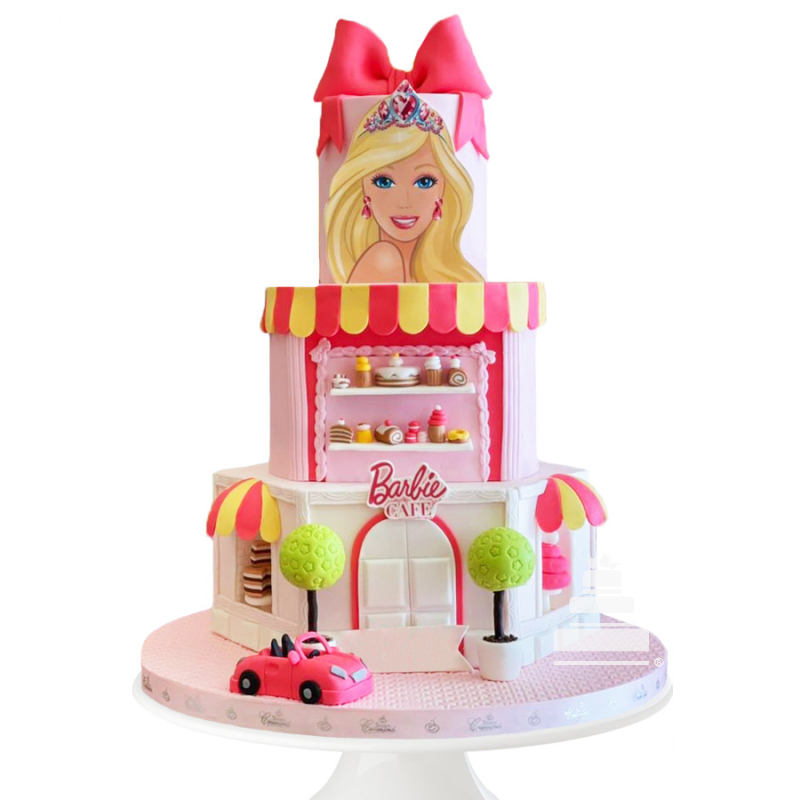 Barbie Cake/Ponque de la Barbie, Mocka Arte En Azucar